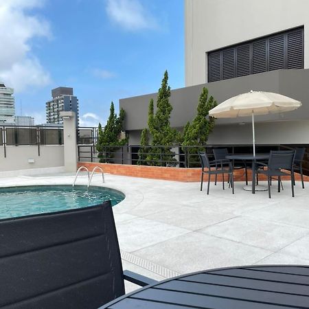 Flat No Hotel Cosmopolitan Com Estacionamento Gratis E Piscina Santos  Zewnętrze zdjęcie