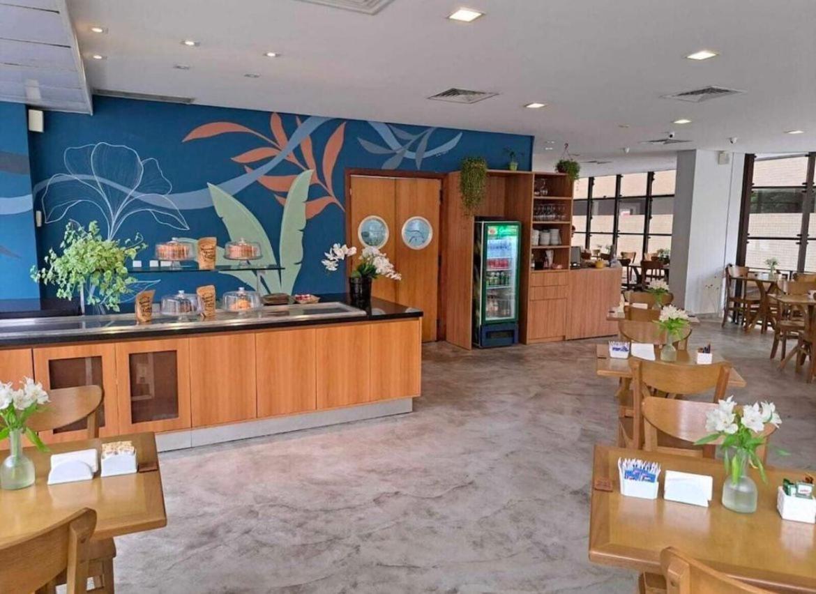 Flat No Hotel Cosmopolitan Com Estacionamento Gratis E Piscina Santos  Zewnętrze zdjęcie