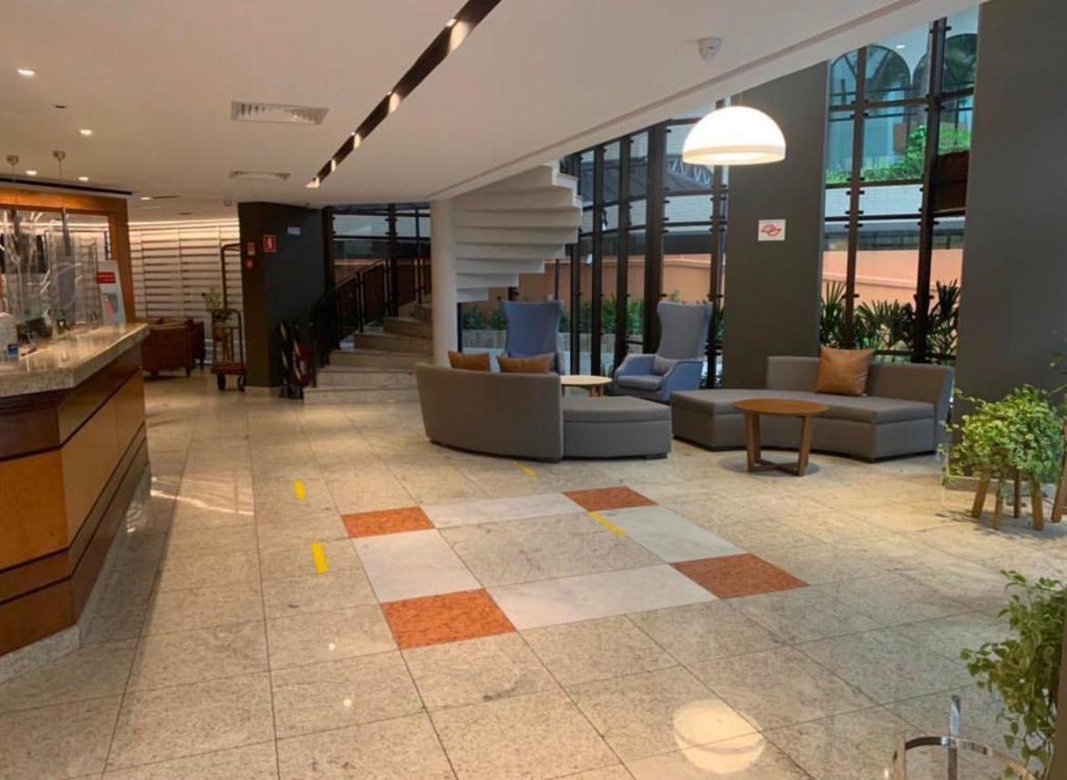 Flat No Hotel Cosmopolitan Com Estacionamento Gratis E Piscina Santos  Zewnętrze zdjęcie